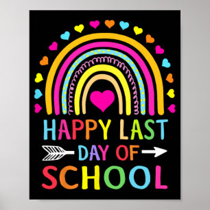 Letzter Schultag Kinder Lehrer Schüler Abschluss Poster