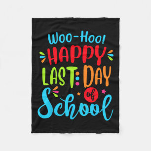 Letzter Schultag Lehrer Schüler Abschlussgeschenk Fleecedecke