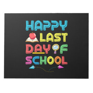 Letzter Schultag Notizblock