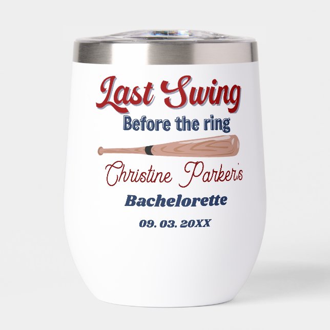 Letzter Schwung vor Baseball Bachelorette (Vorderseite)