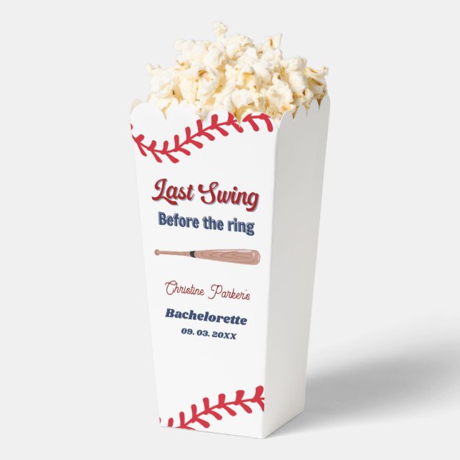 Letzter Schwung vor Baseball Bachelorette Geschenkschachtel (Geplatzt)
