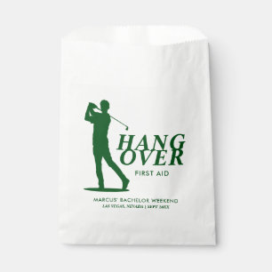 Letzter Schwung vor dem Ring Golf Bachelor Geschenktütchen