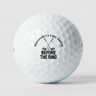 Letzter Schwung vor dem Ring Junggesellinnenabschi Golfball