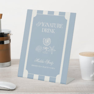 Letzter Segeltörn vor dem Schleier Signature Drink Sockelschild
