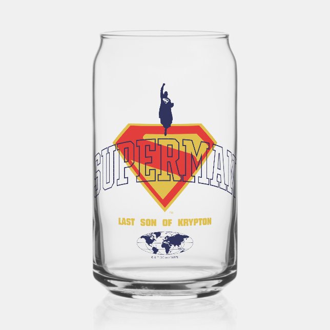 Letzter Sohn des Krypton Emblems Dosenglas (Vorderseite)