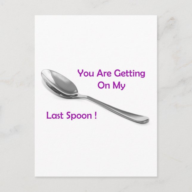 Letzter Spoon Postkarte (Vorderseite)