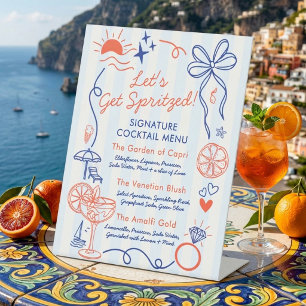 Letzter Spritz Junggesellinnen-Abschied Signature- Sockelschild