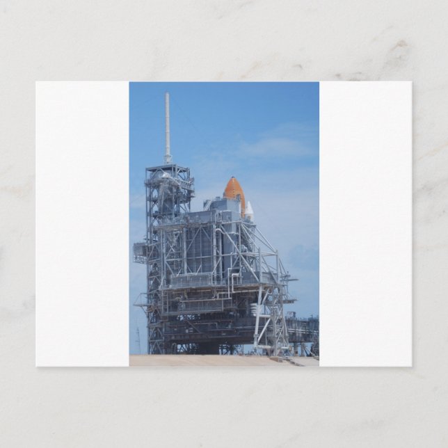 Letzter Start von Atlantis Postkarte (Vorderseite)