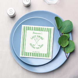 Letzter Swing Golf Country Club Bachelorette Woche Serviette