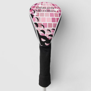Letzter Swing Golf Pinke Disco-Kugel Junggesellinn Headcover
