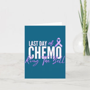 Letzter Tag Chemo Klingelglocke Kunstwerk Karte