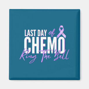 Letzter Tag Chemo Klingelglockendesign Magnet