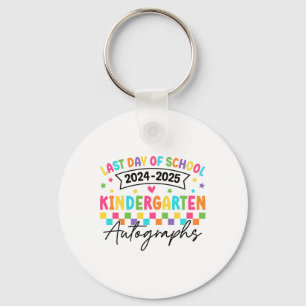 Letzter Tag der Autographie Kindergarten Graduat Schlüsselanhänger