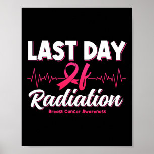 Letzter Tag der Bestrahlung Brustkrebs im Brustkre Poster