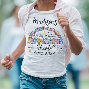 Letzter Tag der Schulautografien T-Shirt