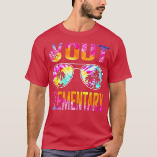 Letzter Tag der Schule Frieden Out Grundschullehre T-Shirt