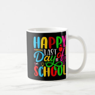 Letzter Tag der Schule Kinder Lehrer Schüler Absch Kaffeetasse