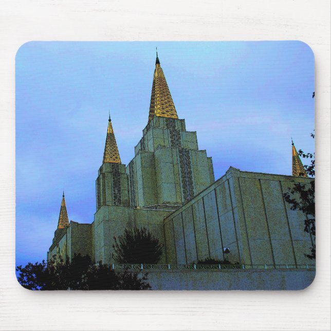 Letzter Tagesheilig-Tempel Mousepad (Vorne)