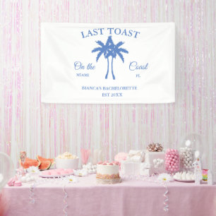 Letzter Toast am Junggeselinnen-Abschied am Strand Banner