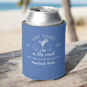 Letzter Toast am Junggeselinnen-Abschied am Strand Dosenkühler