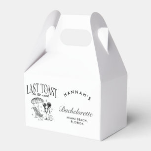Letzter Toast am Junggeselinnen-Abschied der Küste Geschenkschachtel