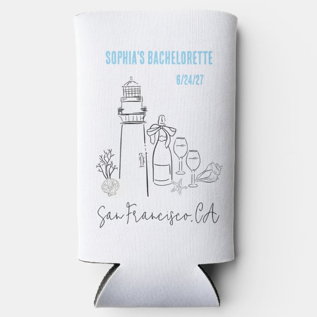 Letzter Toast am Junggeselinnen-Abschied der Küste Selters Dosenkühler (Vorderseite)