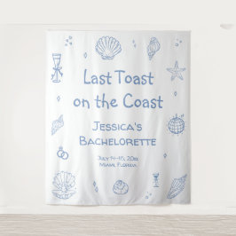 Letzter Toast am Junggeselinnen-Abschied der Küste Wandteppich