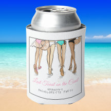 Letzter Toast am Küstenstrand Bikini Junggesellinn