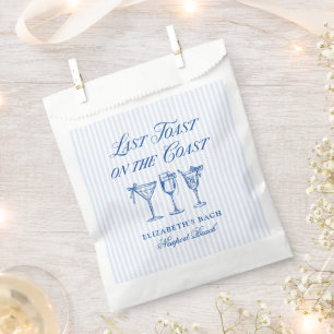 Letzter Toast an der Küste Elegante handgezeichnet Geschenktütchen