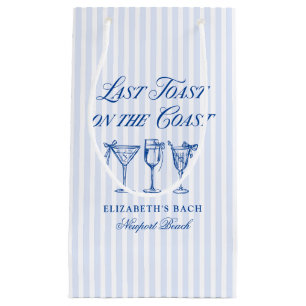 Letzter Toast an der Küste Elegante handgezeichnet Kleine Geschenktüte