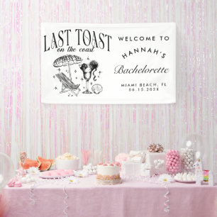 Letzter Toast an der Küste Junggesellinnenabschied Banner
