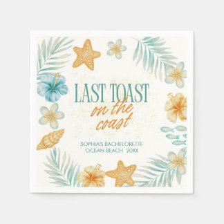 Letzter Toast an der Küste Junggesellinnenabschied Serviette