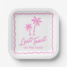 Letzter Toast an der Küste Pink Junggesellinnenabs