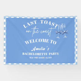 Letzter Toast auf der Küste blauen Bachelorette Em Banner