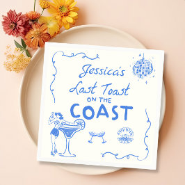 Letzter Toast Coast Beach Junggeselinnen-Abschied Serviette