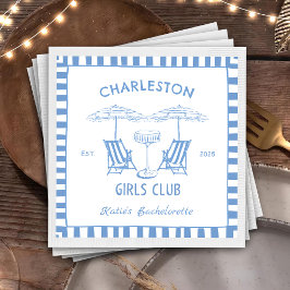 Letzter Toast Coast Beach Junggeselinnen-Abschied Serviette