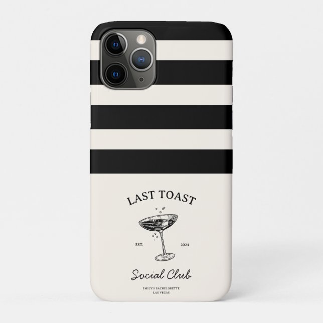 Letzter Toast Social Club Junggeselinnen-Abschied  Case-Mate iPhone Hülle (Rückseite)