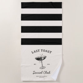 Letzter Toast Social Club Junggeselinnen-Abschied Strandtuch