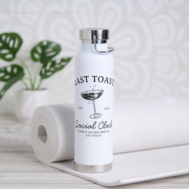 Letzter Toast Social Club Junggeselinnen-Abschied  Trinkflasche (Yoga)