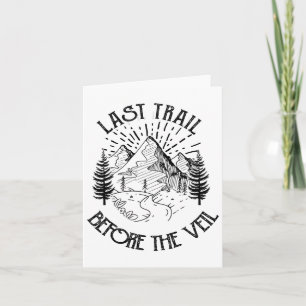 Letzter Weg vor dem Veil Bachelorette Bridesmaid Karte