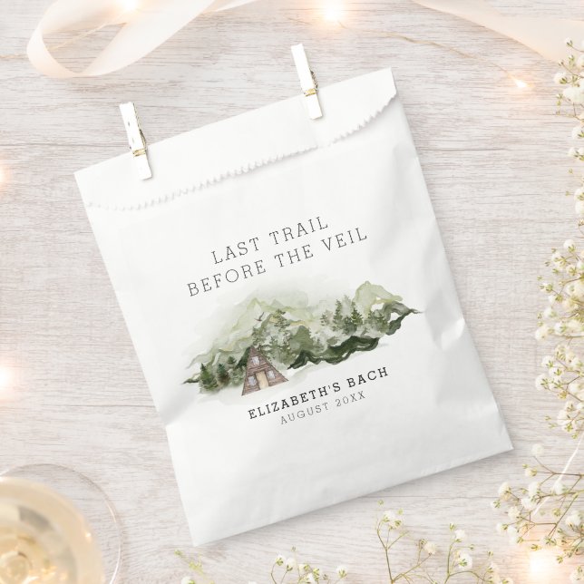 Letzter Weg vor dem Veil Bachelorette Wochenende Geschenktütchen (Ausgeschnitten)