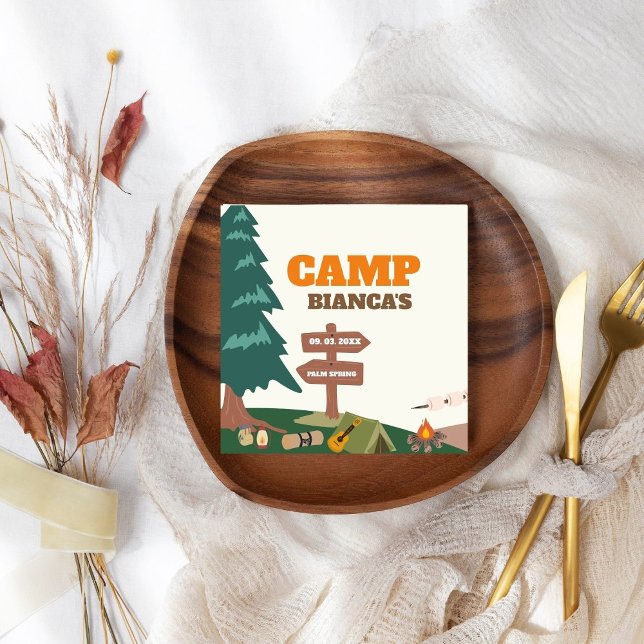 Letzter Weg vor dem Veil Camp Bachelorette Serviette (Von Creator hochgeladen)