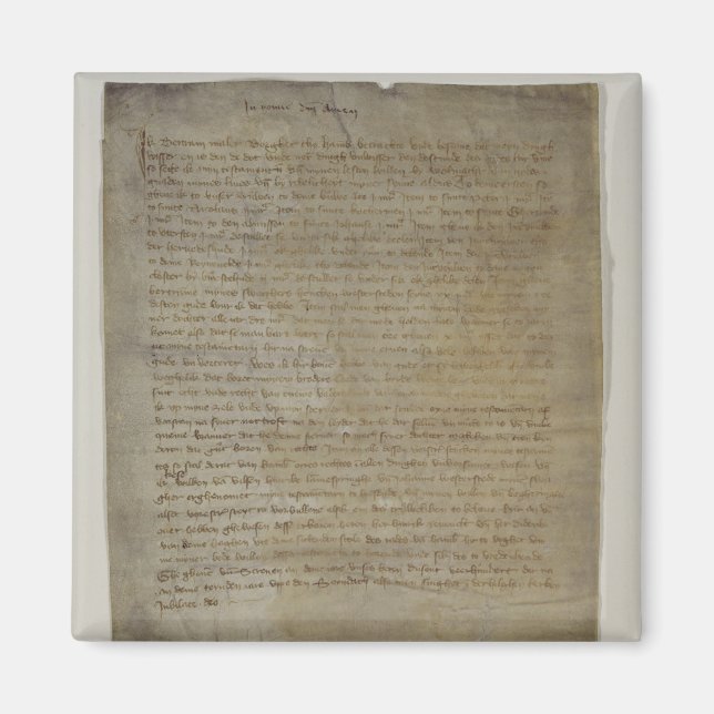 Letzter Wille und Testament des Künstlers Magnet (Vorne)