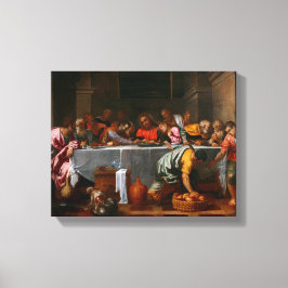 Letztes Abendessen - Agostino Carracci - c1595 Leinwanddruck