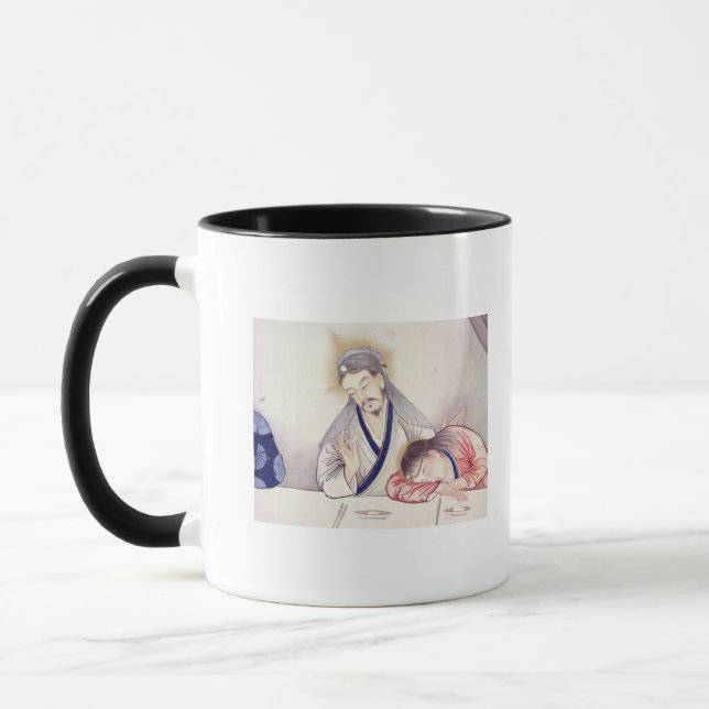 Letztes Abendessen, Christus und Johannes Tasse (Links)