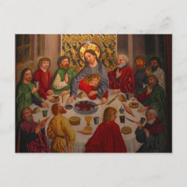 Letztes Abendessen - Heinrich Lutzelmann - c1485 Postkarte
