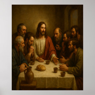 Letztes Abendessen mit Jesus™ LDS Wall Art Poster