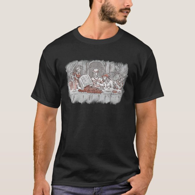 Letztes Abendkraut Kochen Crawfish Jesus Christlic T-Shirt (Vorderseite)