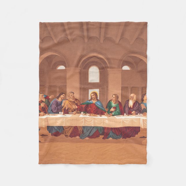 Letztes Abendmahl Jesu Christi Fleecedecke (Vorderseite)