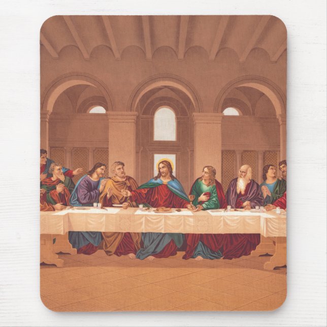 Letztes Abendmahl Jesu Christi Mousepad (Vorne)